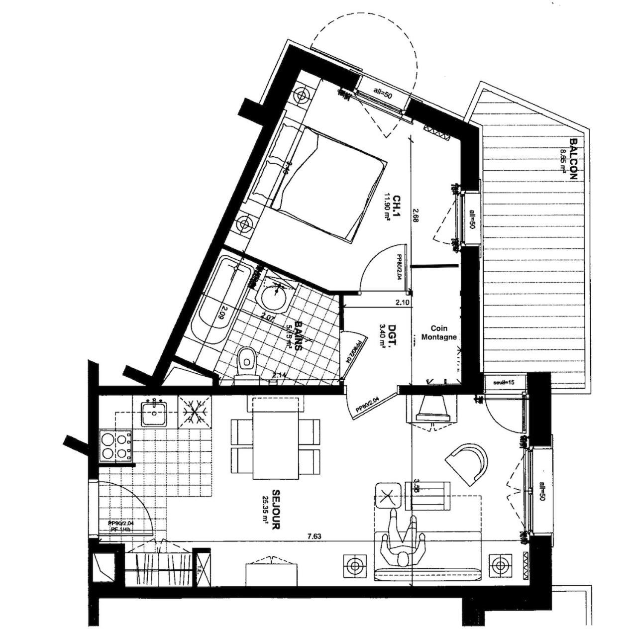 Arc 1950 - Appartement de standing - Ski-in&out Les Arcs  Buitenkant foto